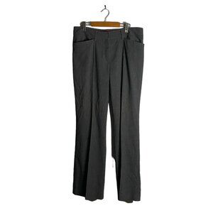 Olsen Europe Women's Gray Straight Leg Formal Wear Pants